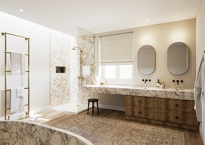 William Morris At Home Lodden Embroidery, Chalk - Twist&Fit Roman Blind - Image 7